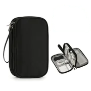 Portable Travel Data Cable Storage Bag for Electronics